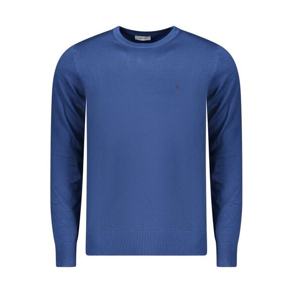 Coveri Moving Blue Viscose Men's Men's Sweater